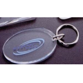 Lucite Oval Key Chain